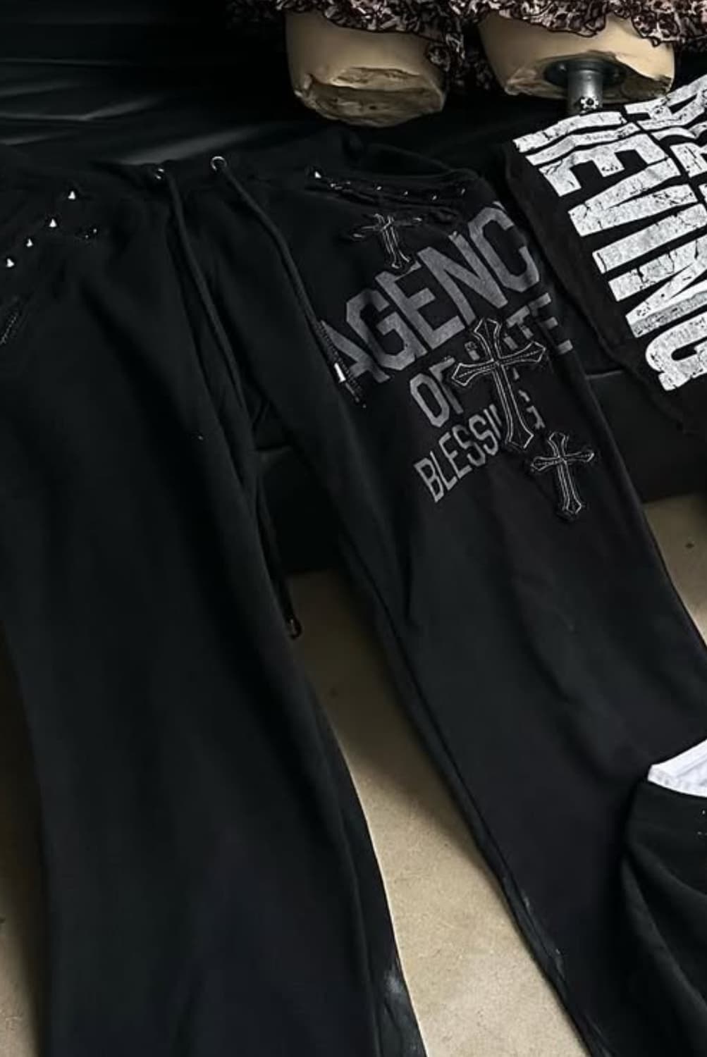 일괄판매 shop502 펑크 팬츠 탑 큐빈티지 파우닝133 와이즈걸 상품이미지1