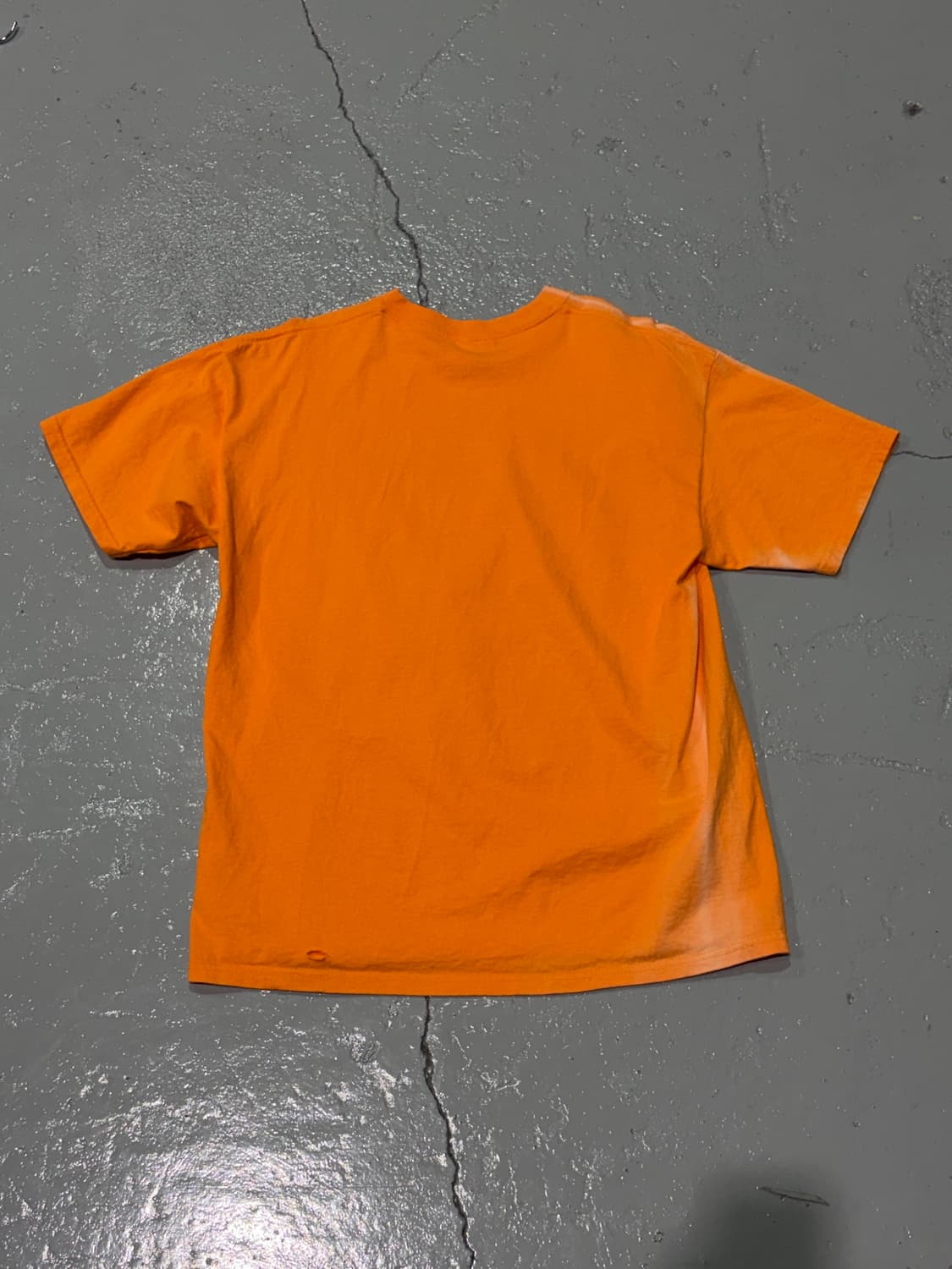 00s Vintage Hutton Hawk Walk 오렌지 반팔 티셔츠 상품이미지5
