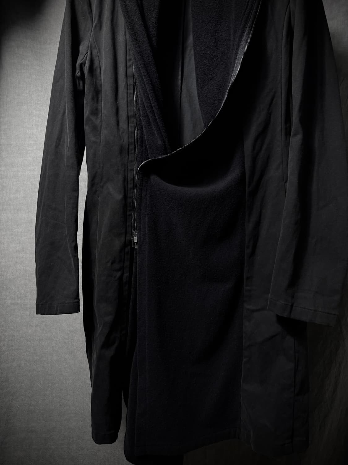 bajra Asymmetric Drape Zip Coat   상품이미지2