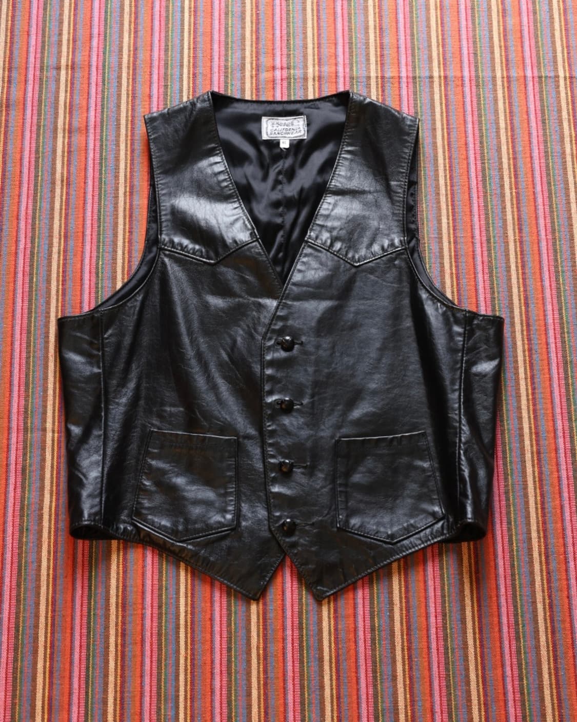 H bar c 에이치바씨 60s 웨스턴 cowhide 레더 베스트 상품이미지1
