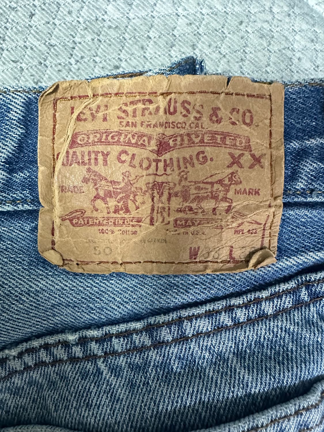 Levis 501 80s 체인스티치 usa 상품이미지2