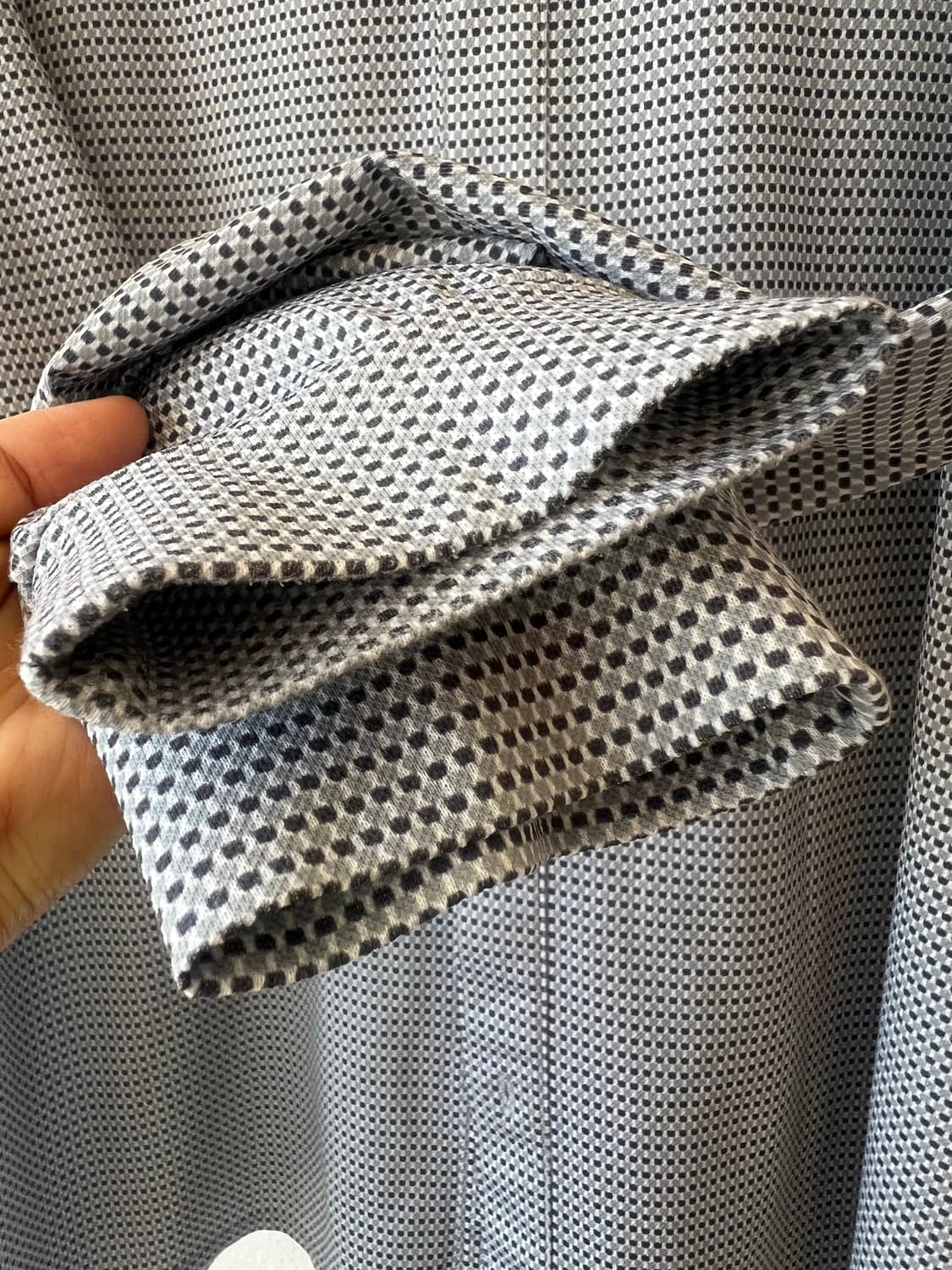 보그너 남성 그레이체크 기능성 긴팔 골프셔츠
 상품이미지4