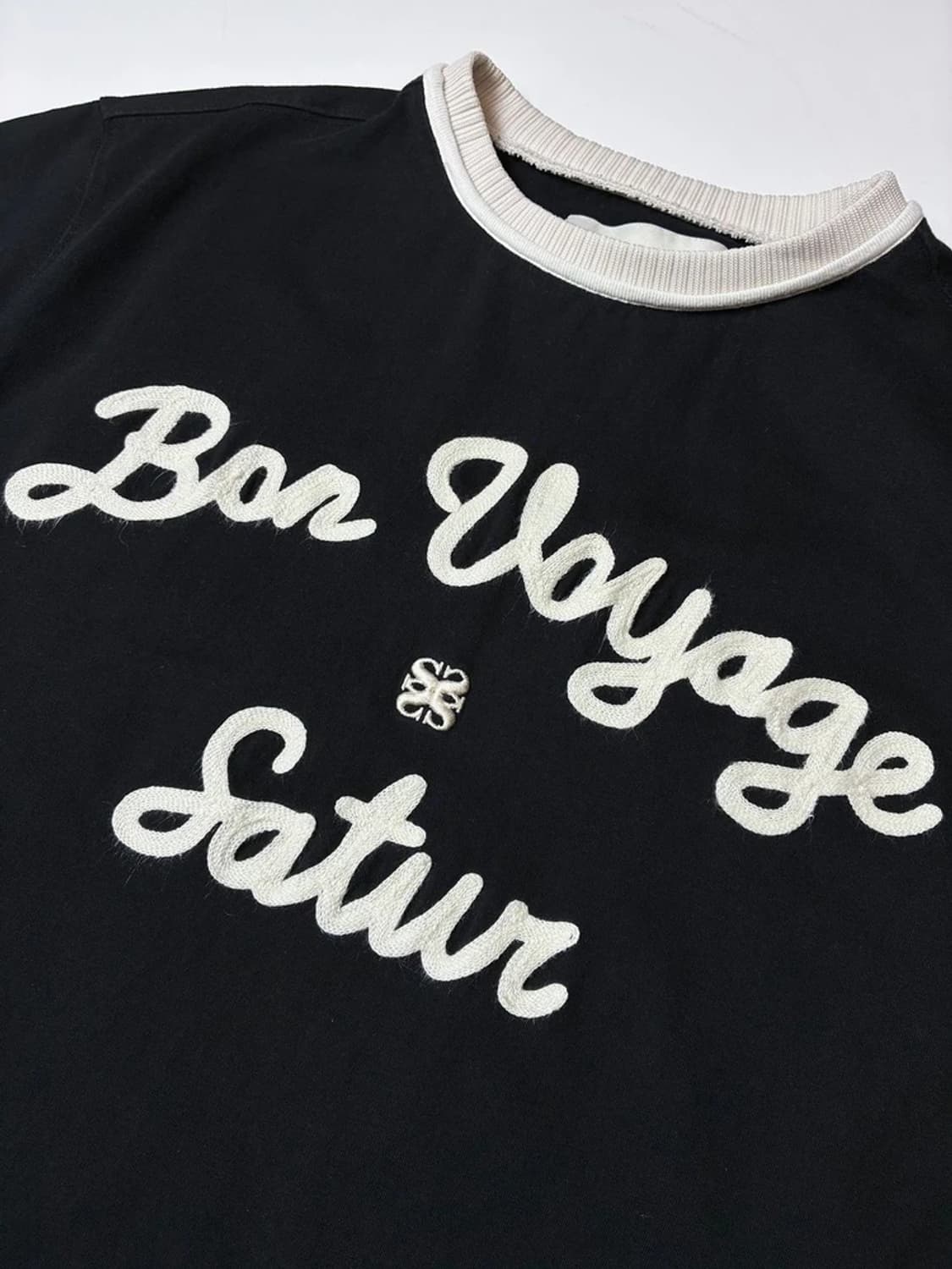 세터 SATUR 로고 자수 보야지 반팔 티셔츠 PN8616 상품이미지3