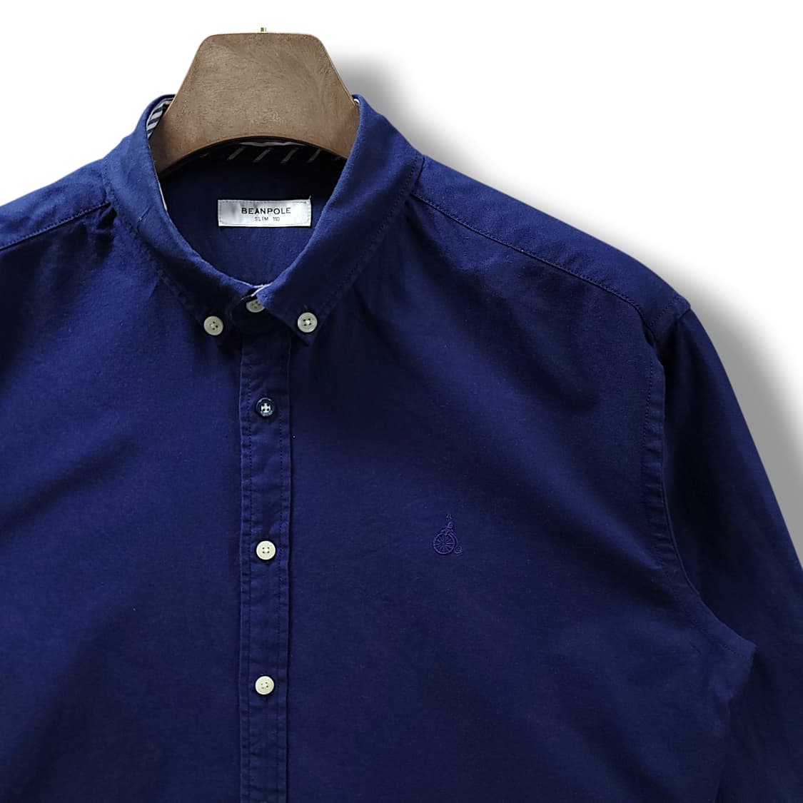 [110] 빈폴 네이비 슬림핏 코튼 긴팔셔츠 상품이미지4