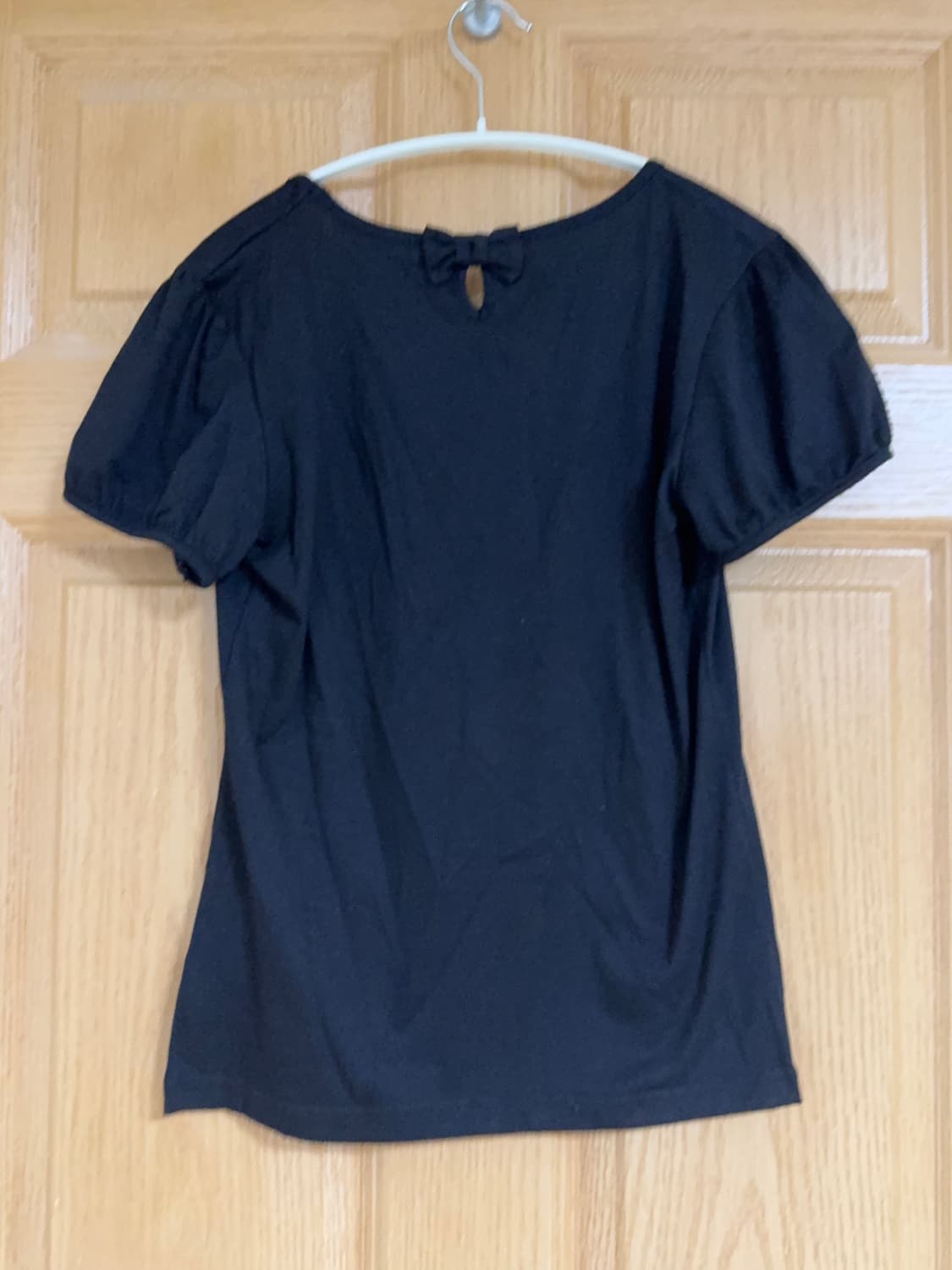 빈티지 모리걸 리본 포인트 반팔티 상품이미지3