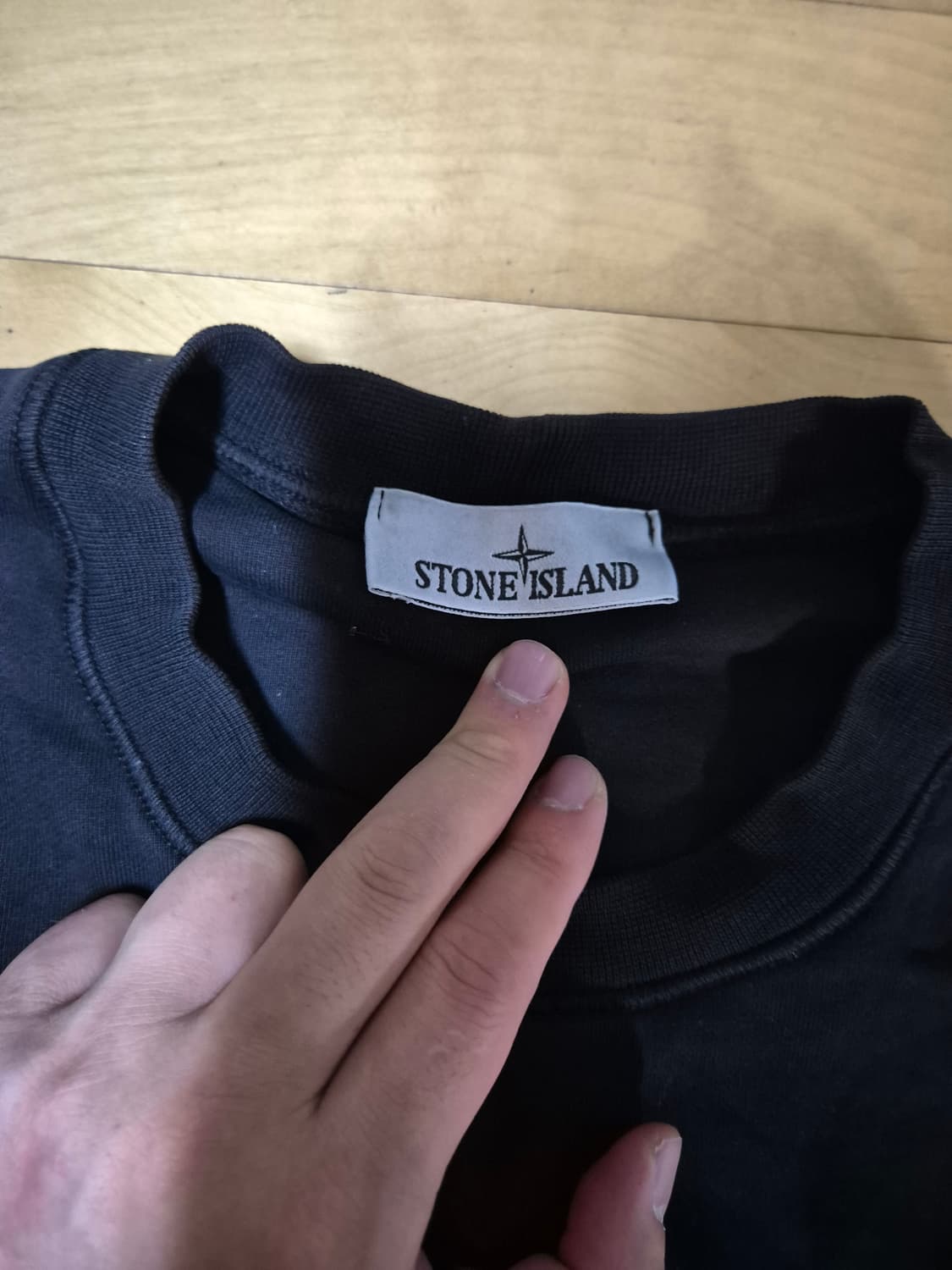 [XL] 스톤아일랜드 맨투맨 크루넥 블랙 상품이미지2