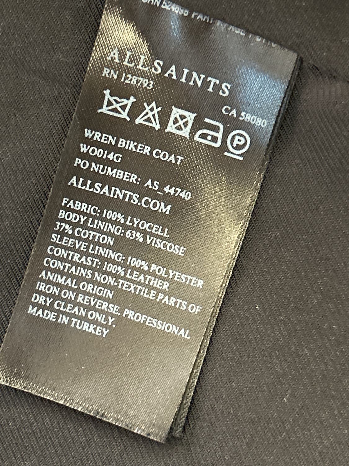 All saints 아시메트리 롱집업 상품이미지4