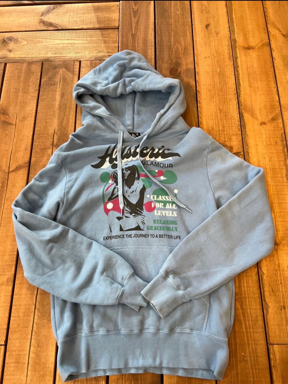 히스테릭글래머 히스걸 스카이블루 후드티 상품이미지4