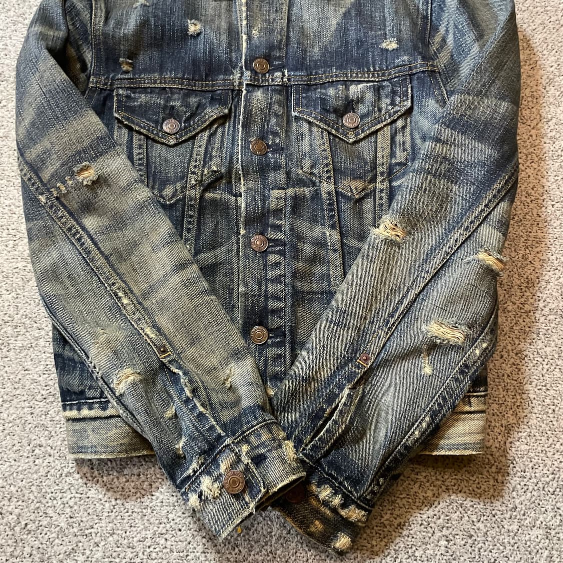 데님앤서플라이 데미지 데님자켓 상품이미지3