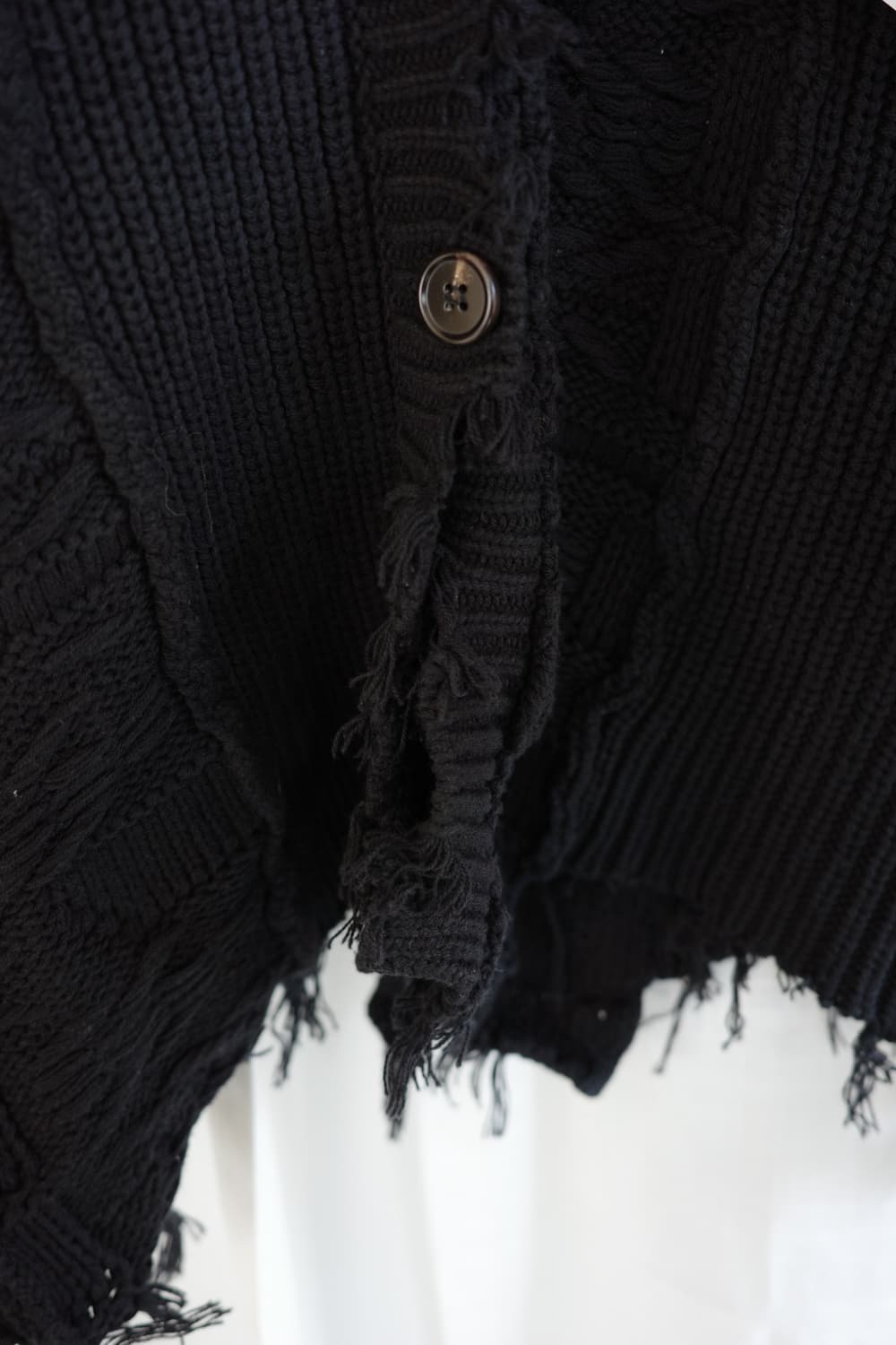 Perverze 퍼버즈 데미지 니트 가디건 상품이미지4