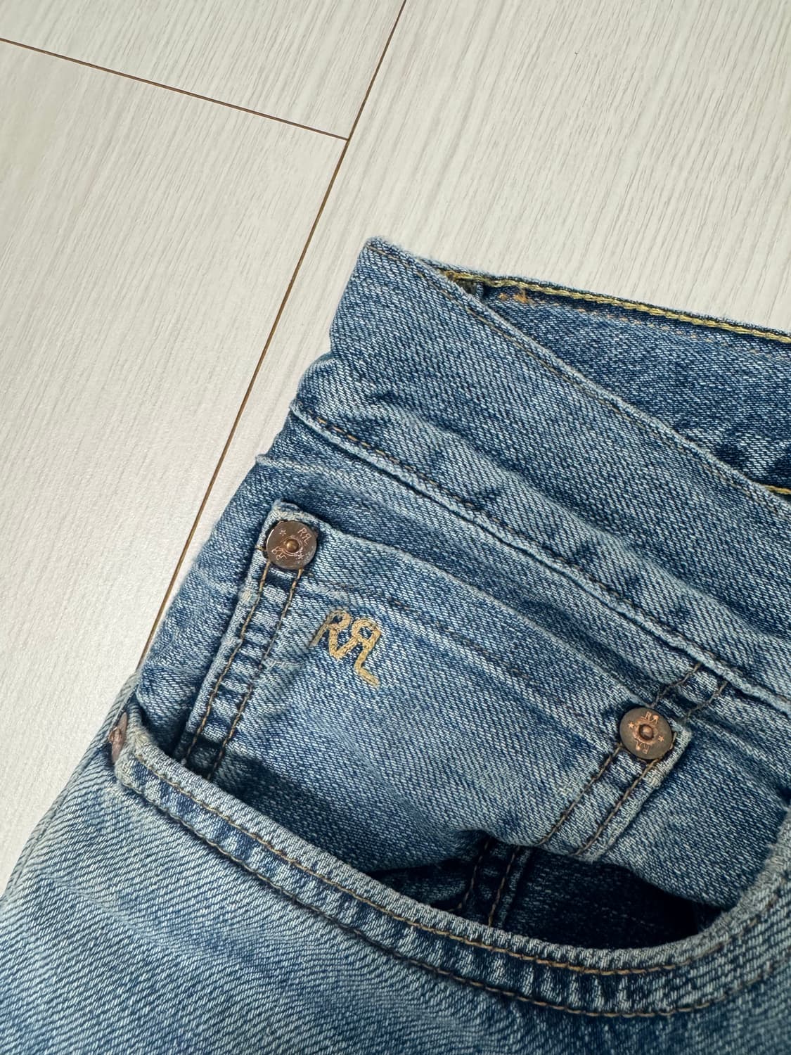 RRL 더블알엘 중청 셀비지 데님 판매합니다. 상품이미지5
