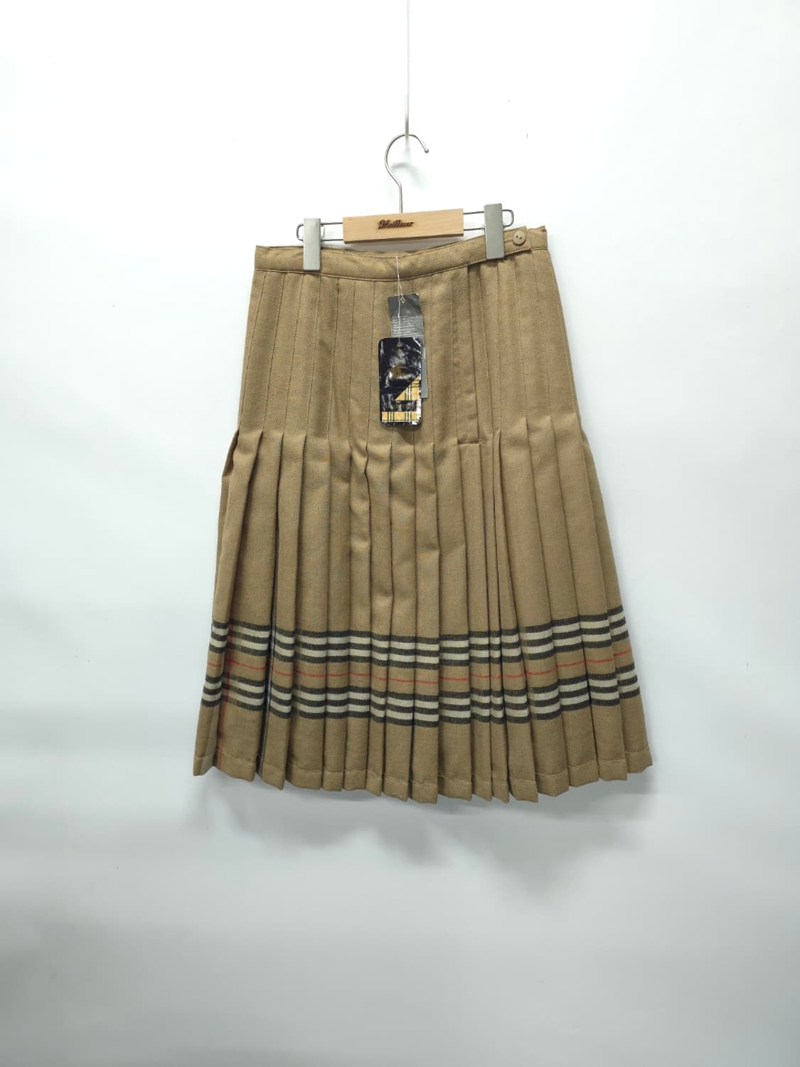 [영국 빈티지] 버버리 노바체크 포인트 울 플리츠 스커트 상품이미지3