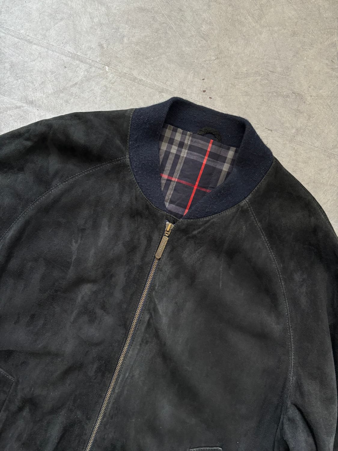 Burberry 버버리 딥네이비 스웨이드 봄버 자켓 상품이미지2