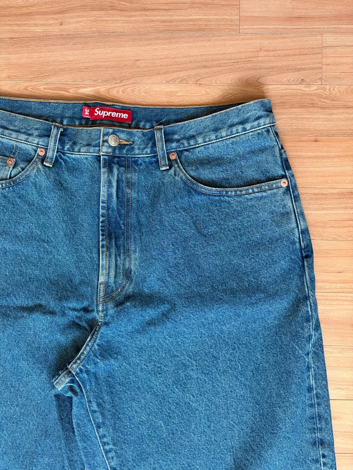 [34] 슈프림 배기 진 인디고 상품이미지4