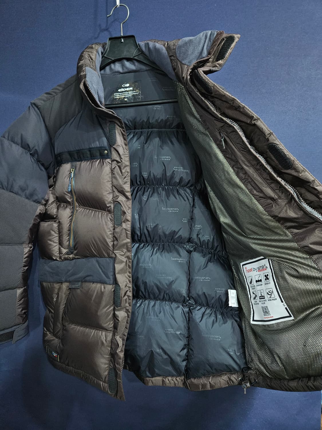 아이더 제니엄 800필 윈드스토퍼 투톤 남성 105 구스다운 대장급 패딩 상품이미지9