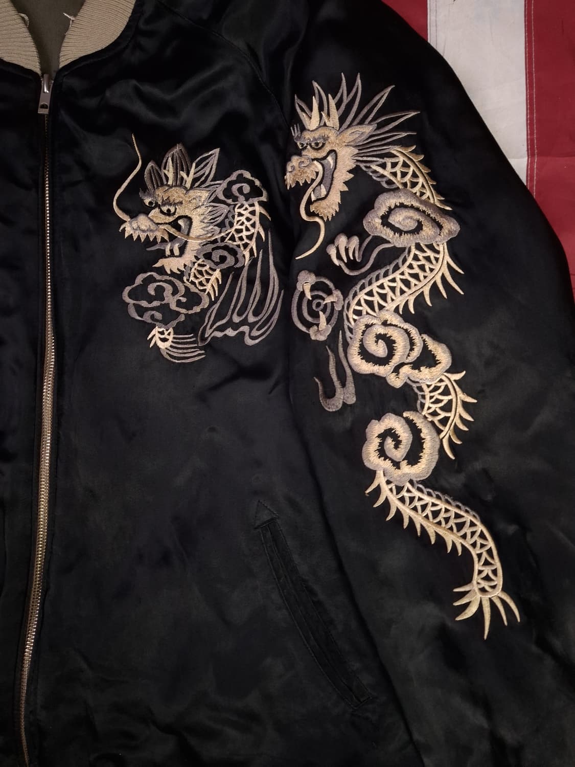 오리지날 스위치 플래닝 베트남전 리버서블 수베니어 스카쟌 상품이미지4