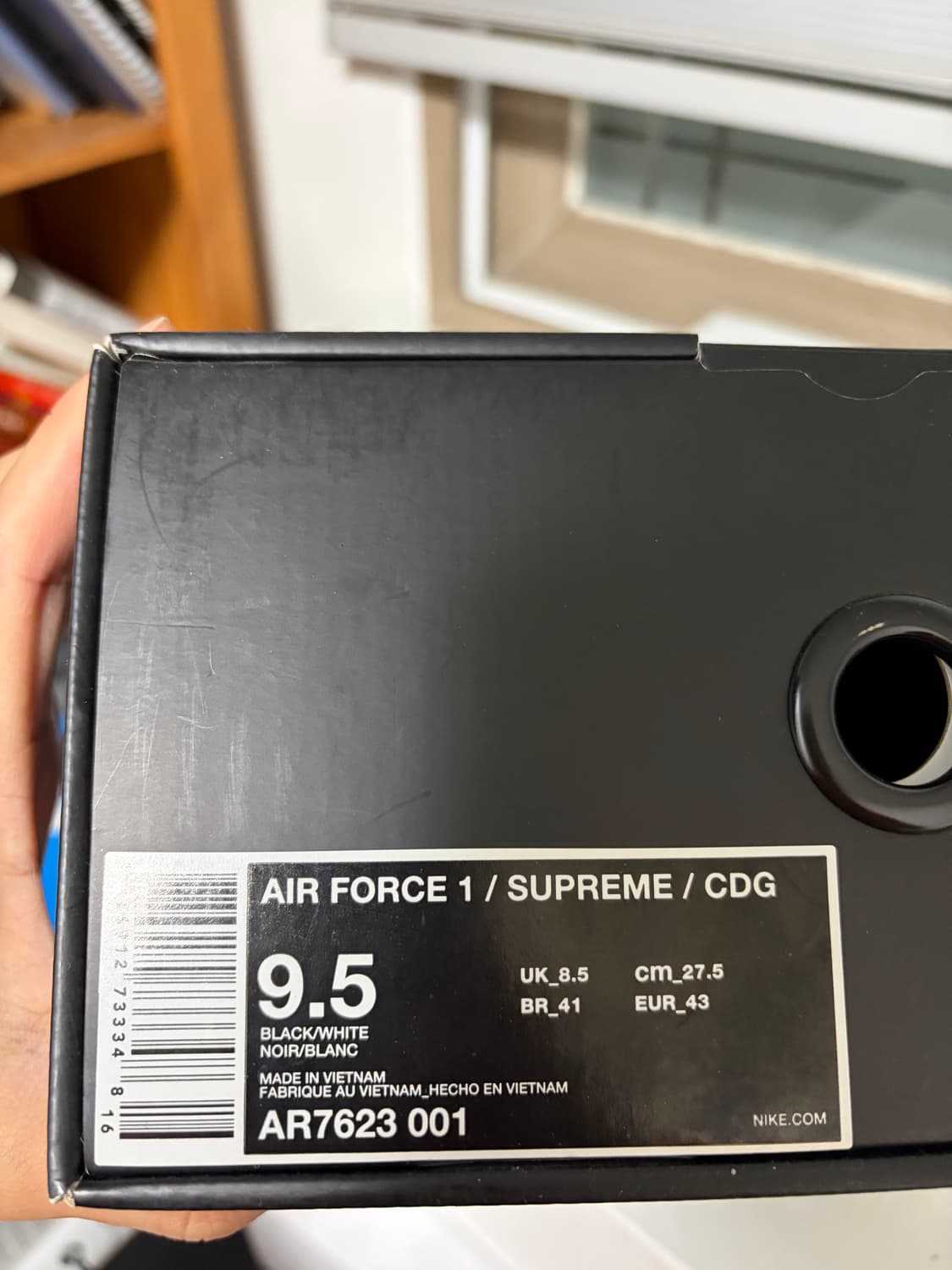 나이키 x 꼼데가르송 셔츠 x 슈프림 에어포스1 로우 275 상품이미지9