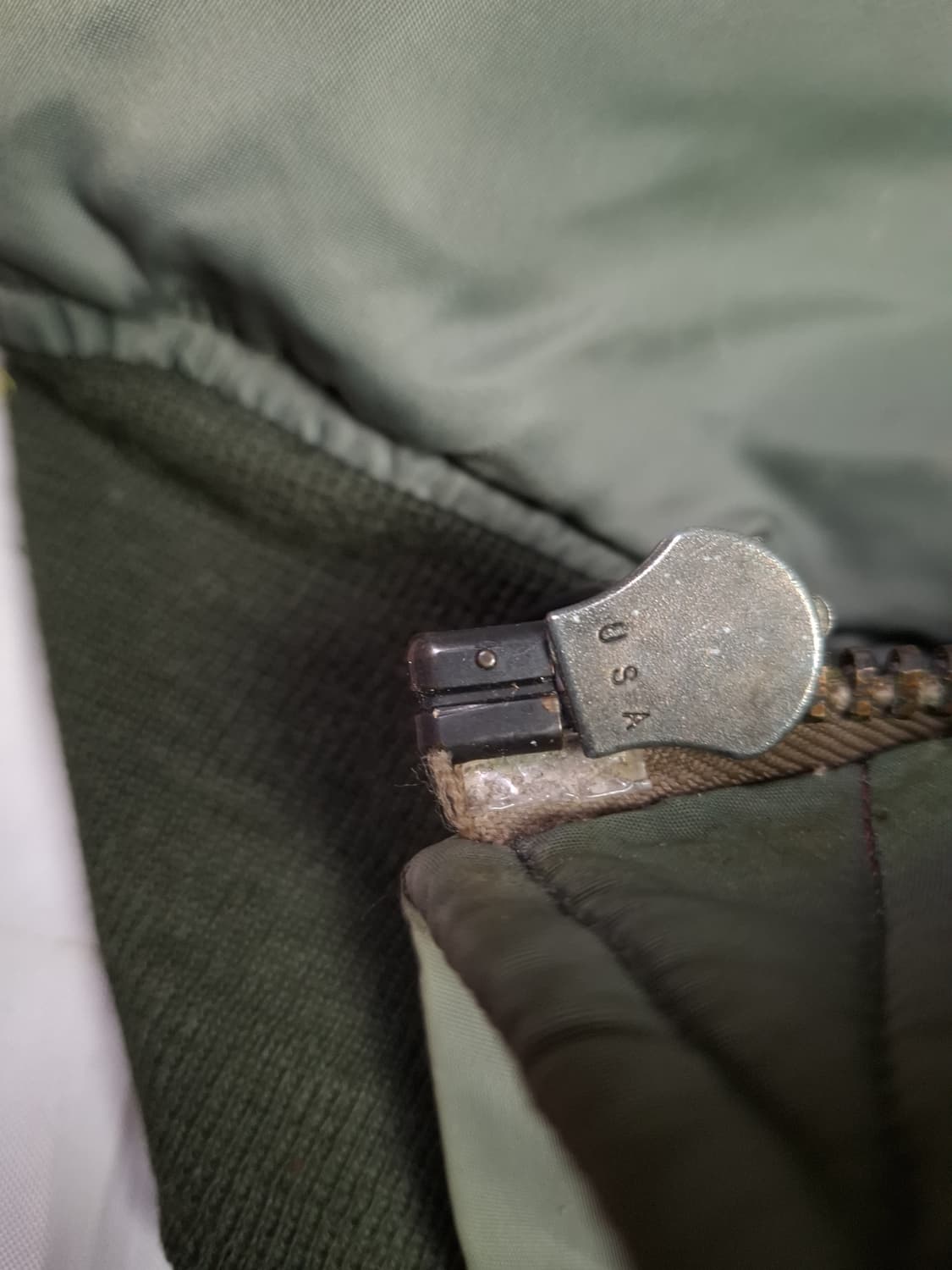 90's 미공군 mobil armer inc 복각 MA-1 울 항공자켓 상품이미지5