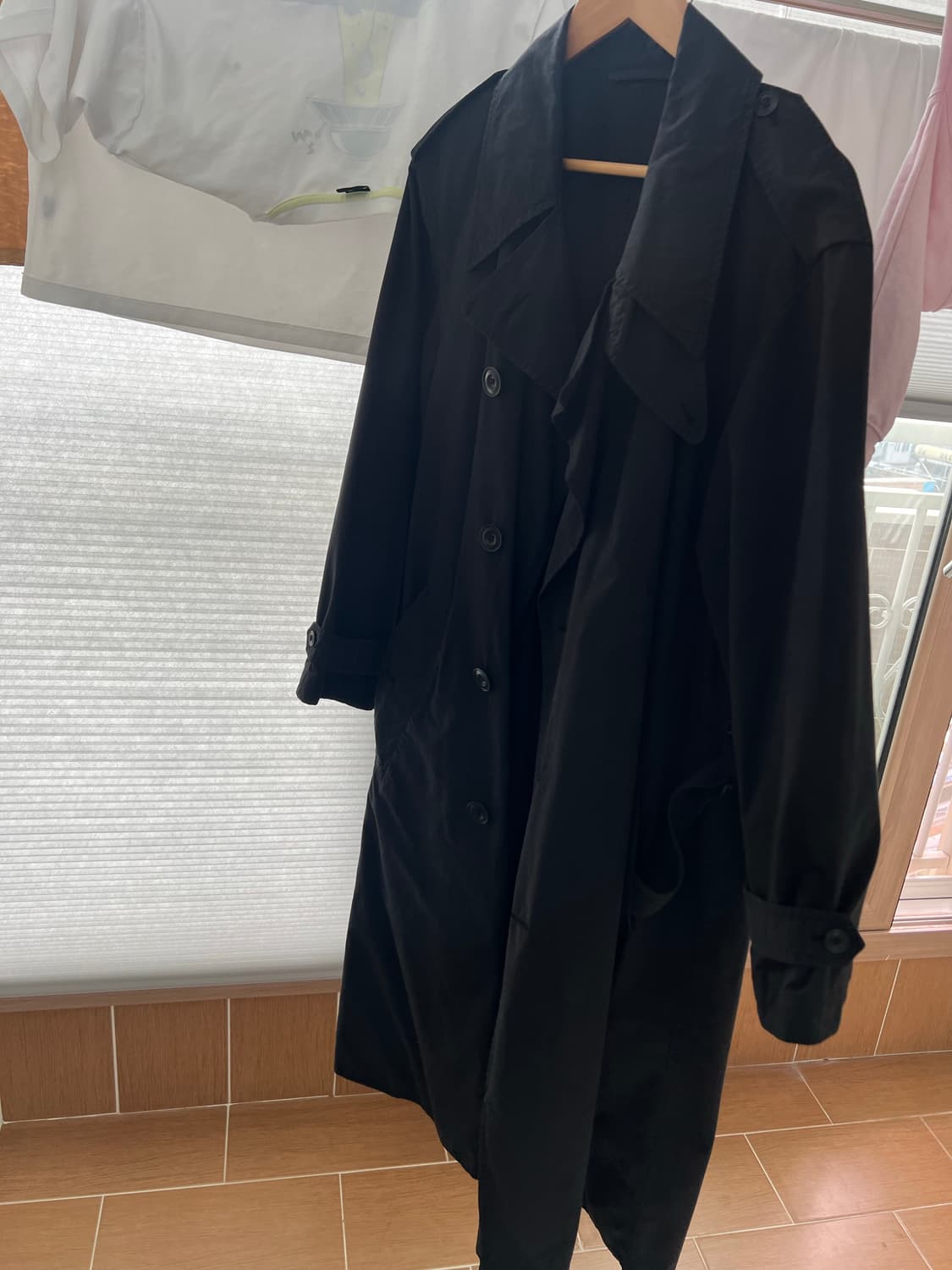 르메르 코튼 트렌치코트 블랙 S 상품이미지5