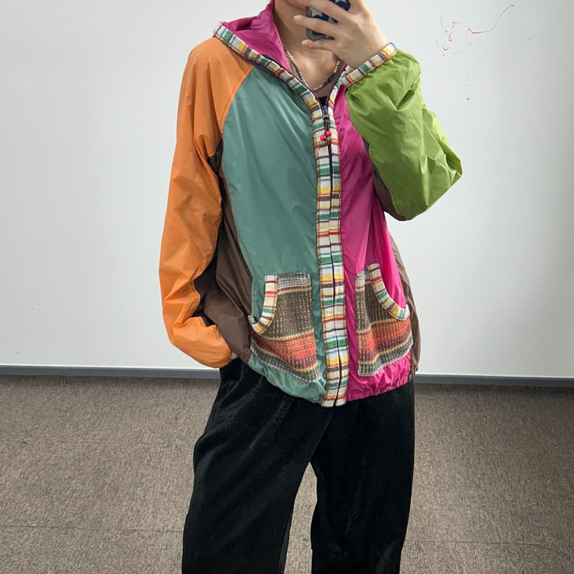 Antiballistic 배색 패턴 바람막이 자켓 상품이미지2