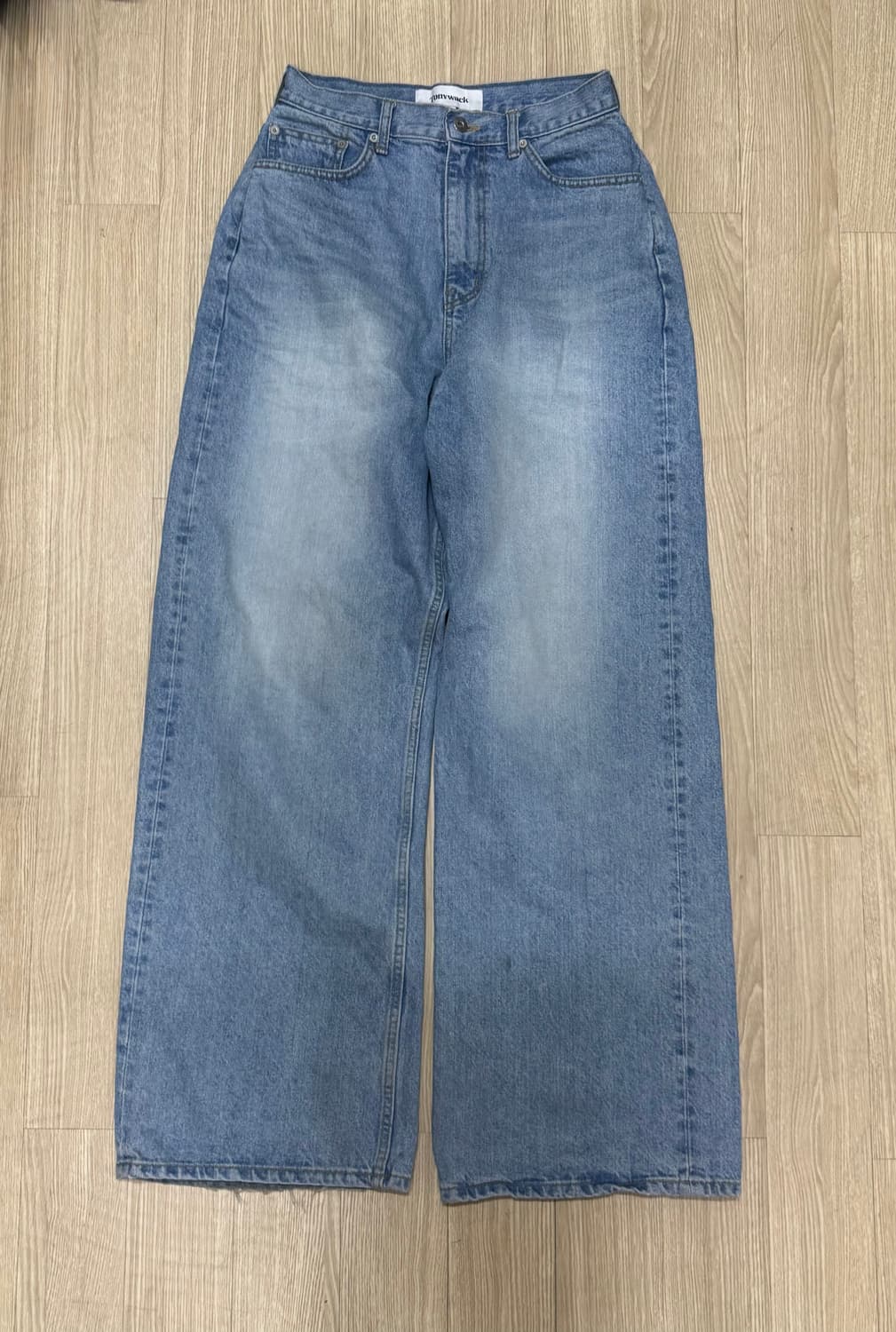 토니웩 하이웨이스트 와이드 진 상품이미지1