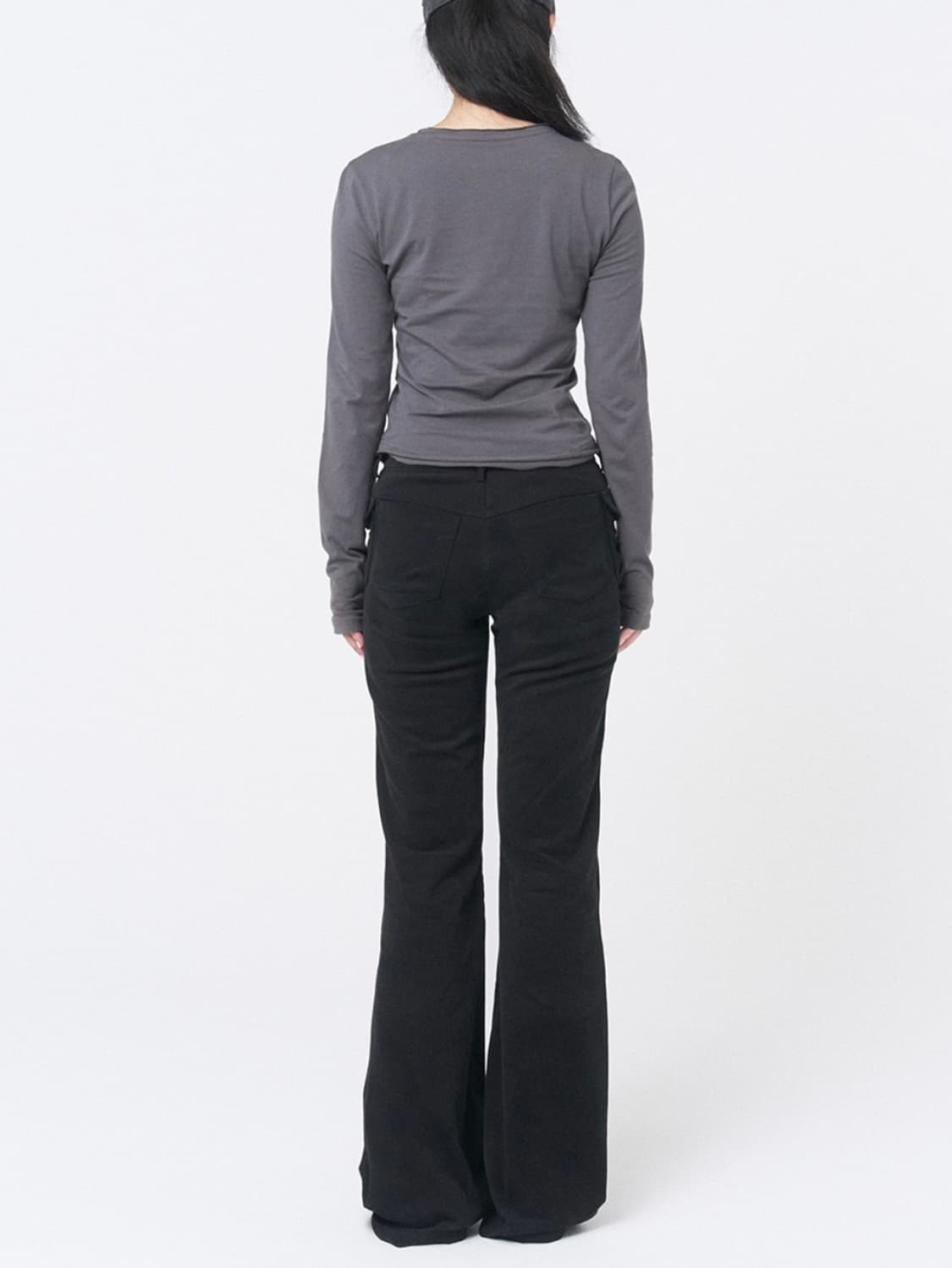 미세키서울 Side pocket bootscut pants BLACK 상품이미지4