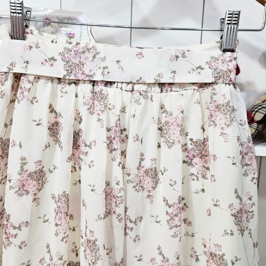 (LEST ROSE) 플라워 레이스 스커트 상품이미지2