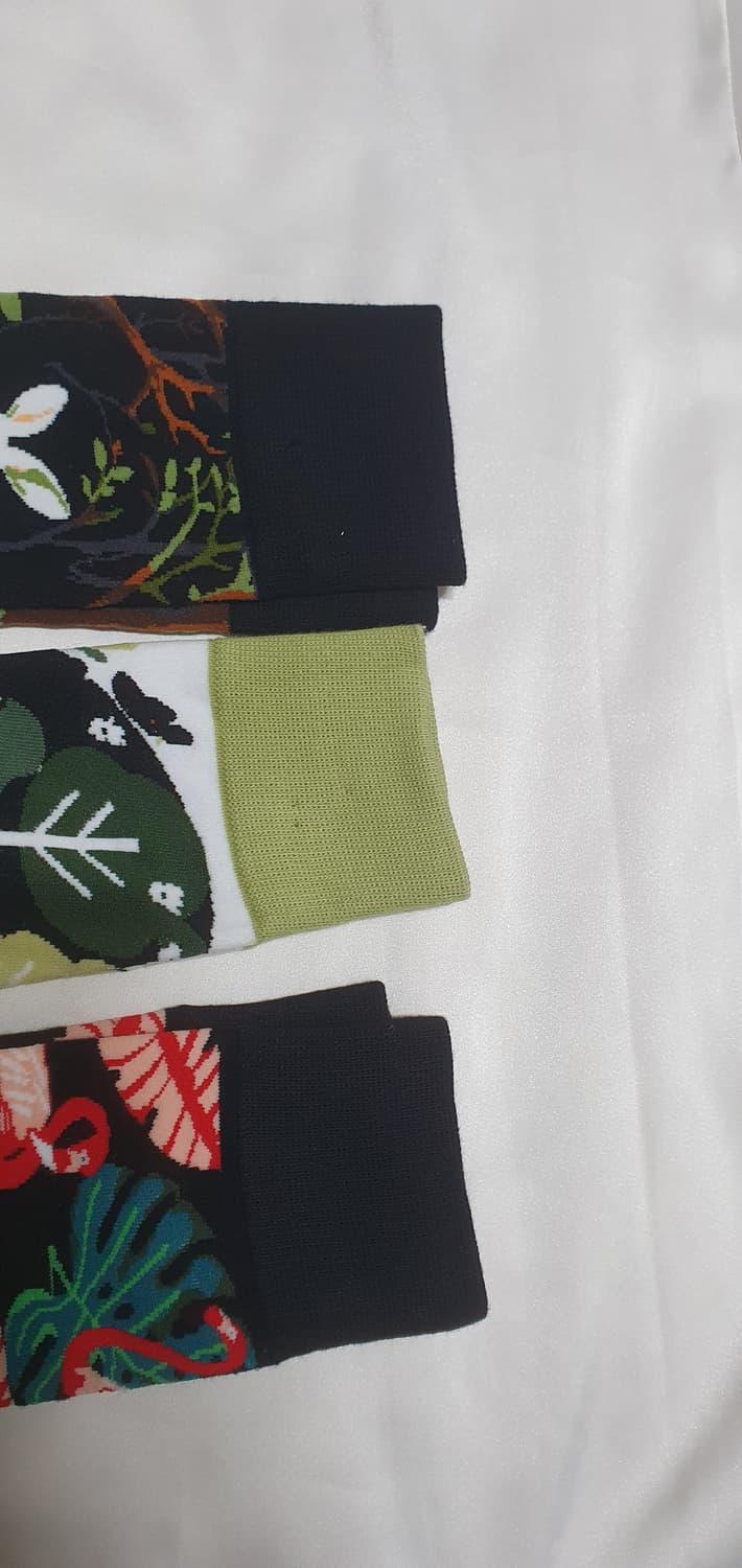 그린 올리브 동물패턴 토끼 타조 양말 상품이미지4