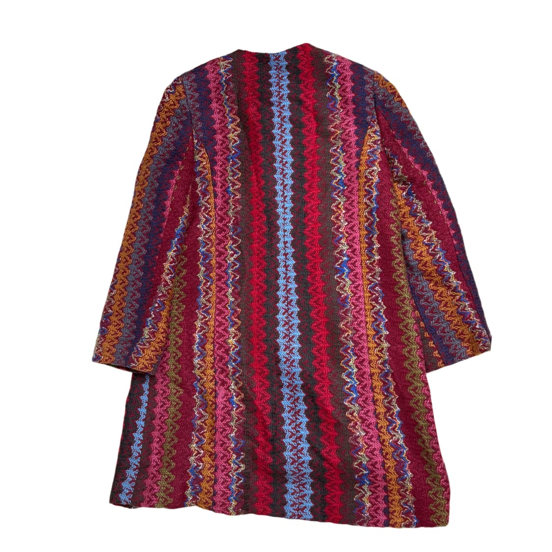 빈티지 하구미 모리걸 컬러 믹스 패턴 코트 상품이미지6