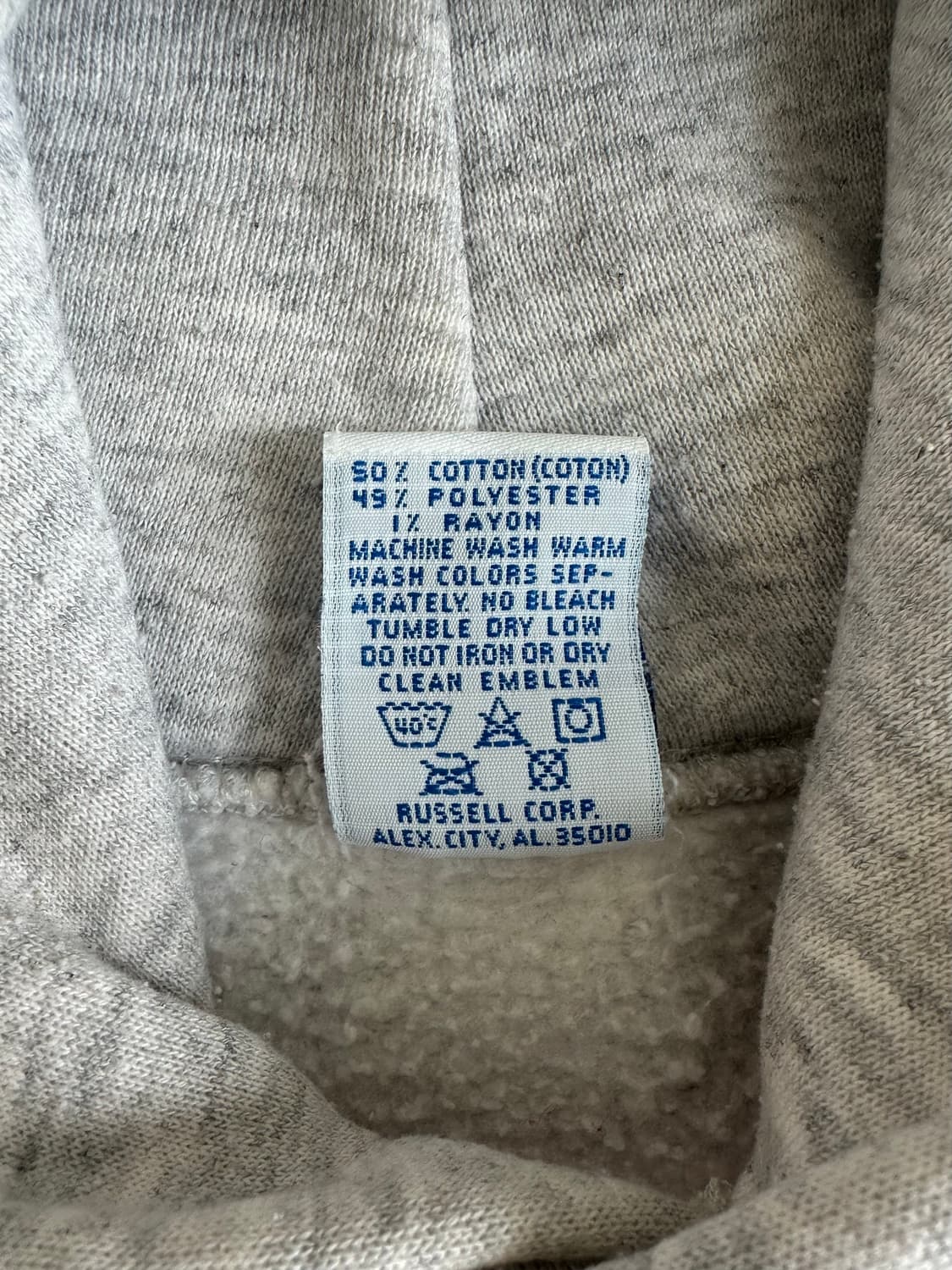 90s 빈티지 러셀 후드 그레이 XL USA 상품이미지7