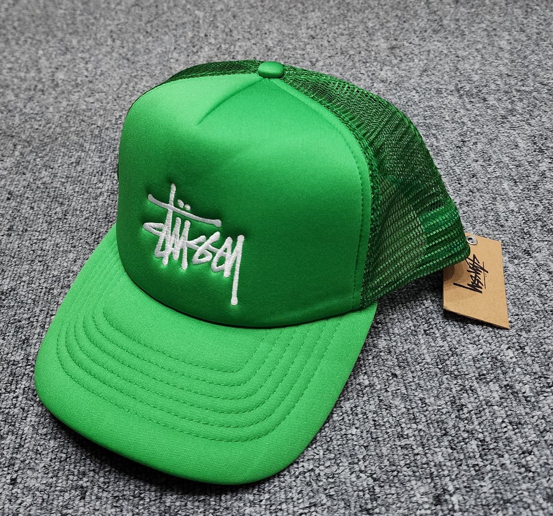 스투시 빅 베이직 트러커 메쉬 캡 모자 샴록 상품이미지1