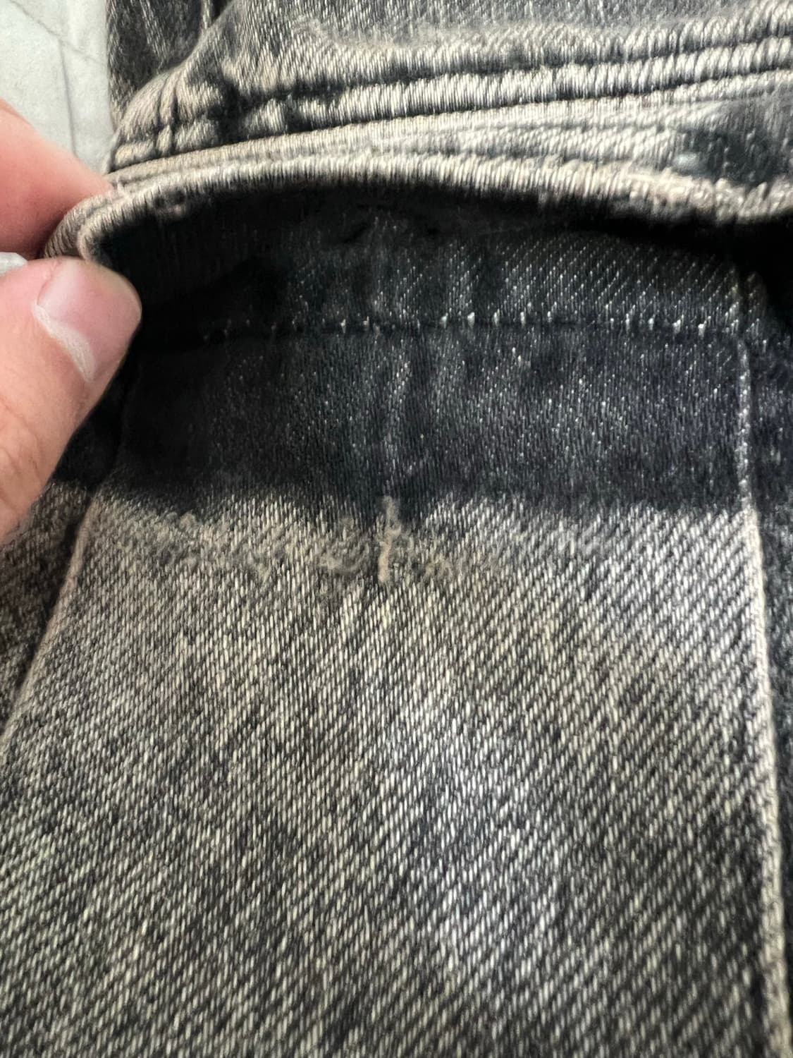 자라 워싱진 카고 진 블랙 상품이미지6