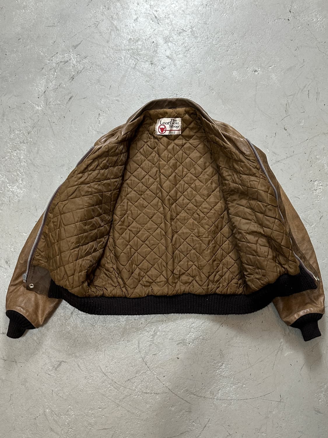 80's 시어스 레더 봄버 자켓 빈티지 A2 레더 자켓 상품이미지7