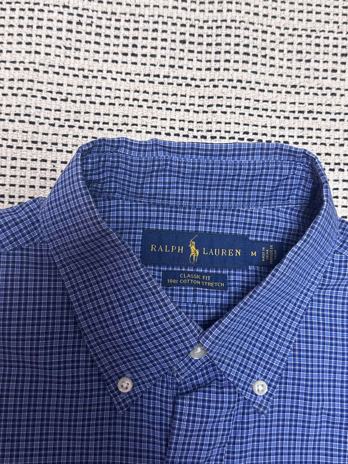 랄프로렌 블루 체크 셔츠 M 상품이미지4