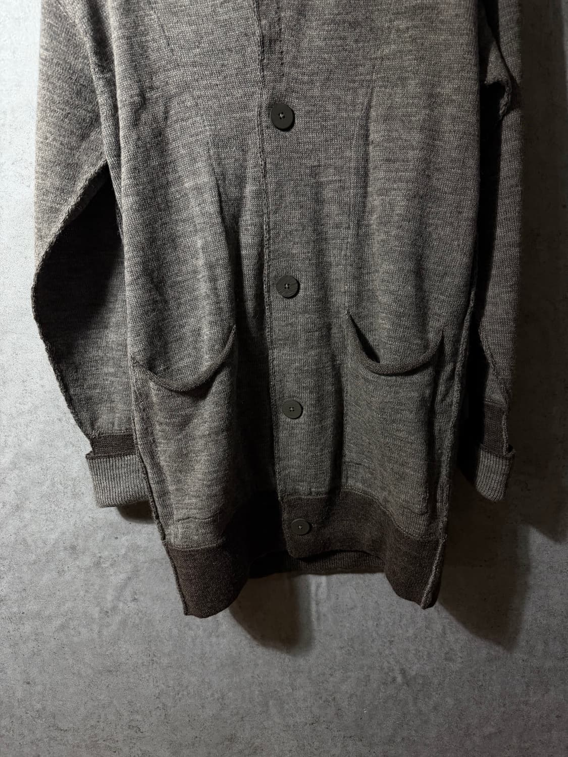 트랜짓 카라 니트 가디건 상품이미지4