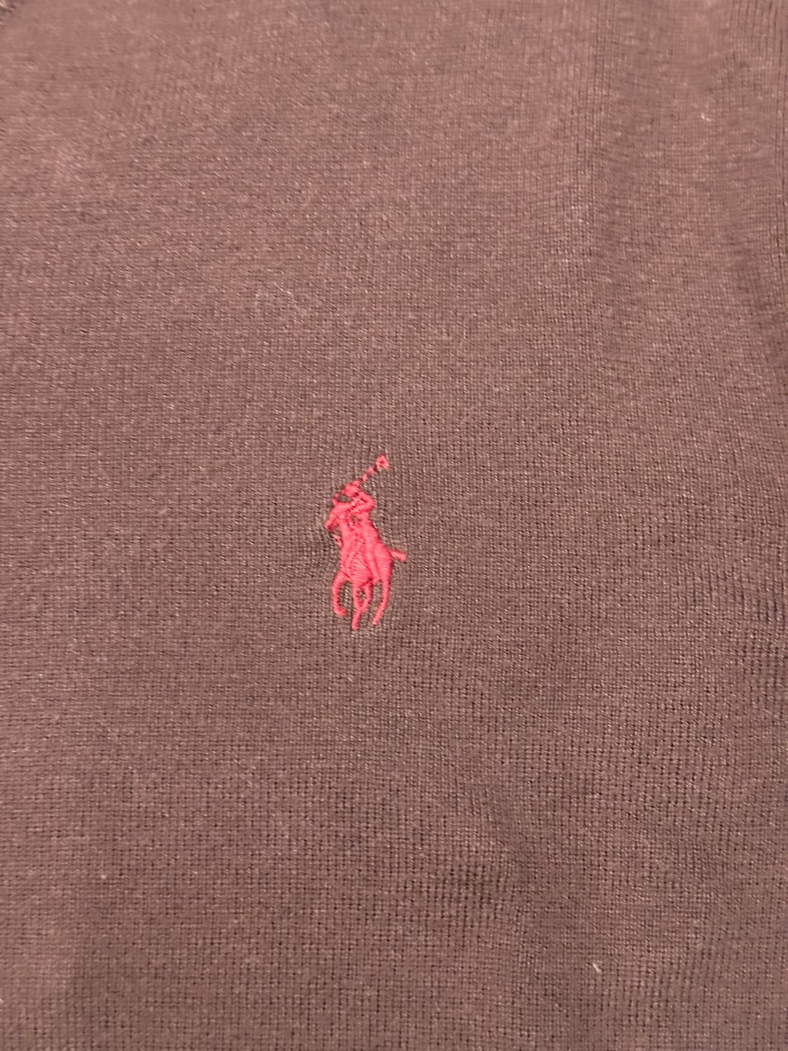 폴로 랄프로렌 초콜릿브라운 브이넥 니트 S 상품이미지4