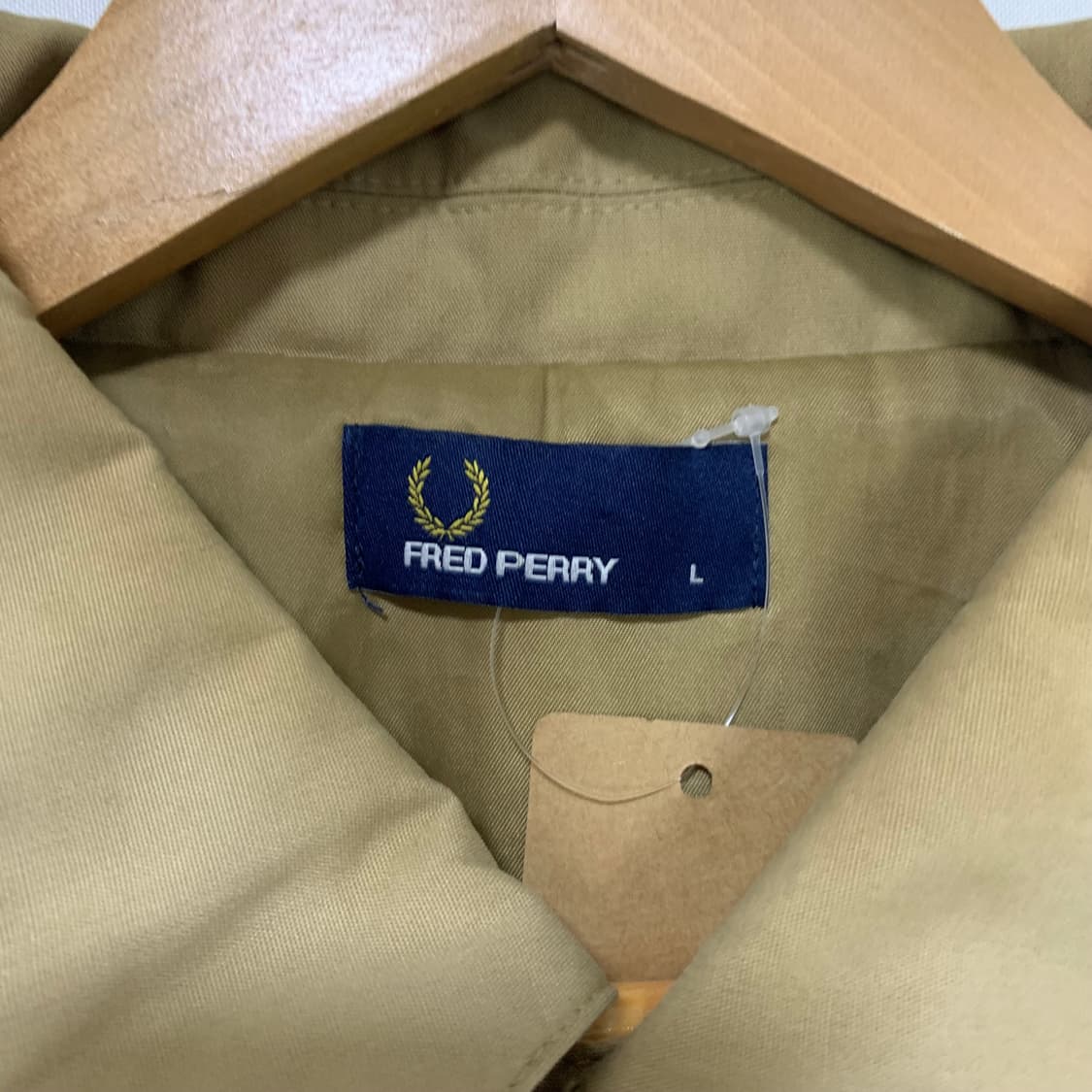프레드페리 월계수 코치자켓 베이지 야상 자켓 트렌치 점퍼 L 상품이미지3