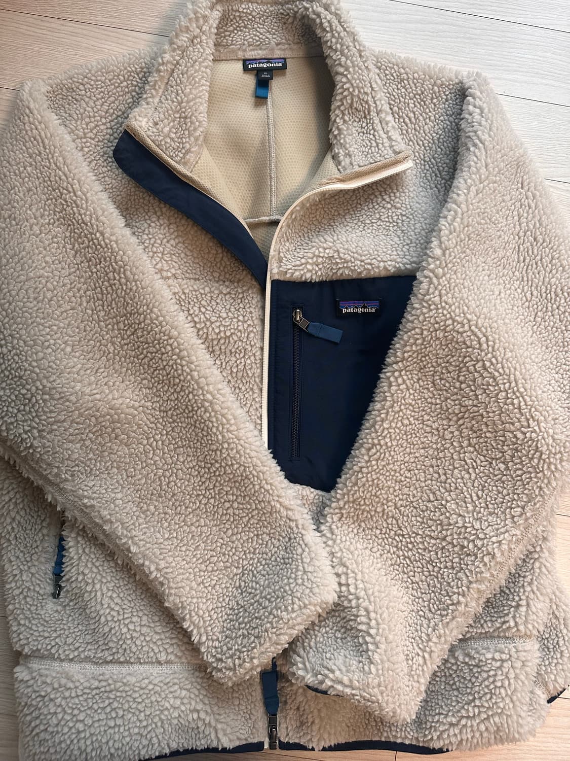 파타고니아 플리스 후리스 아이보리 xl 상품이미지1