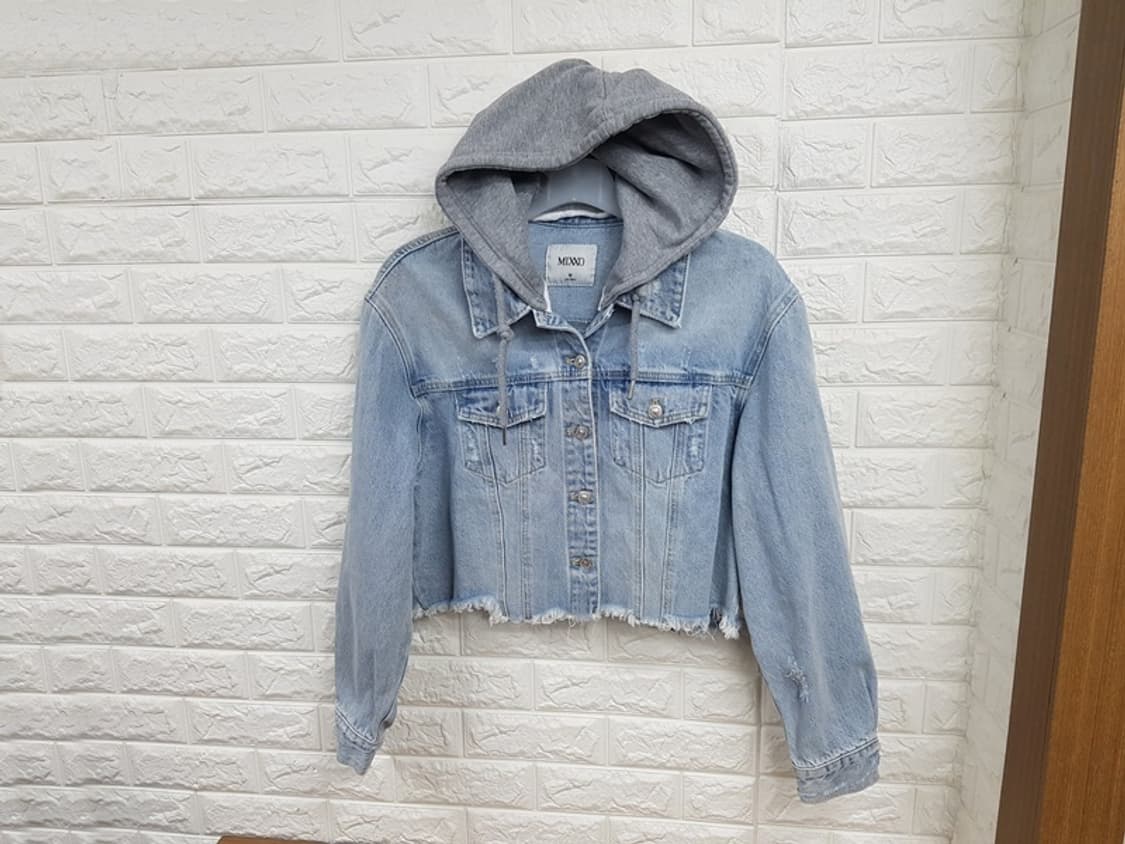 MIXXO 미쏘 숏 청자켓 여성 M 66 오버핏 상품이미지1