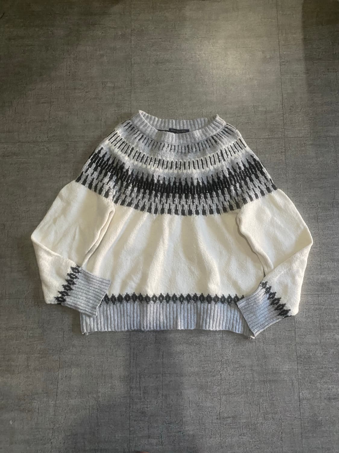 일본빈티지 Honeysuckle 올드스쿨아메카지 혁오풍 노르딕니트스웨터 상품이미지1