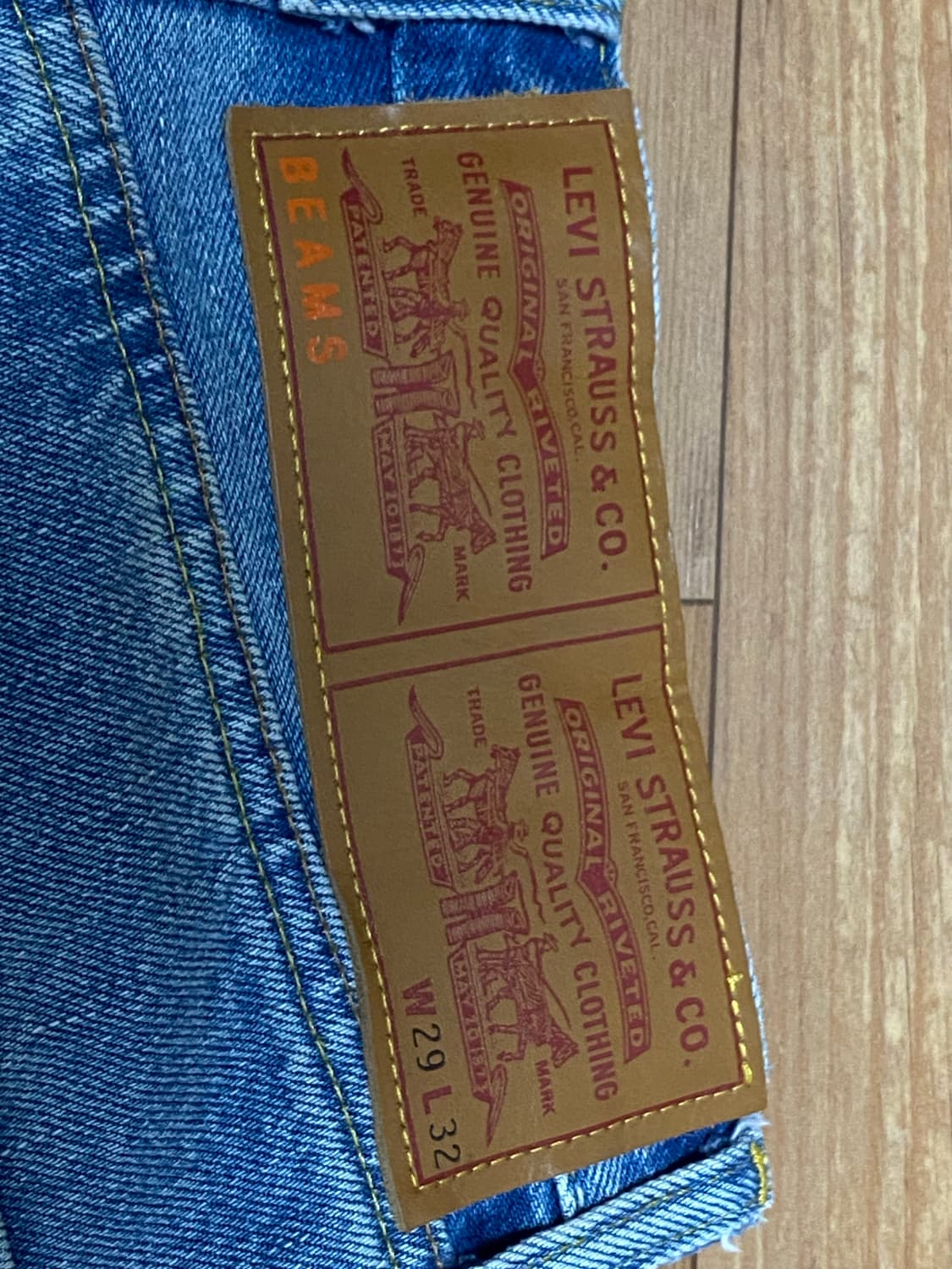 levis beams superwide v2 리바이스 빔즈 빈티지 워싱 상품이미지2