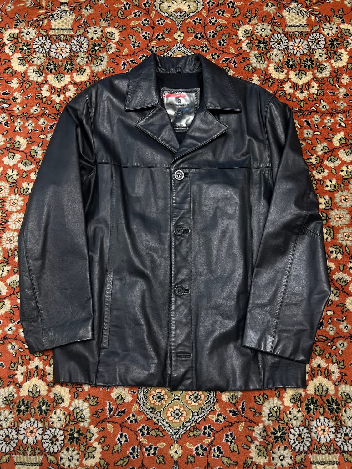 [L] OLD Guess 게스 빈티지 가죽 카코트 상품이미지1