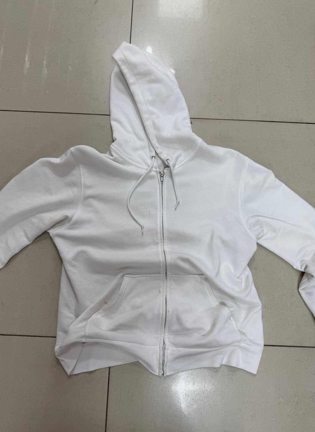 빈티지 화이트 후드집업 yzy yeezy 상품이미지1