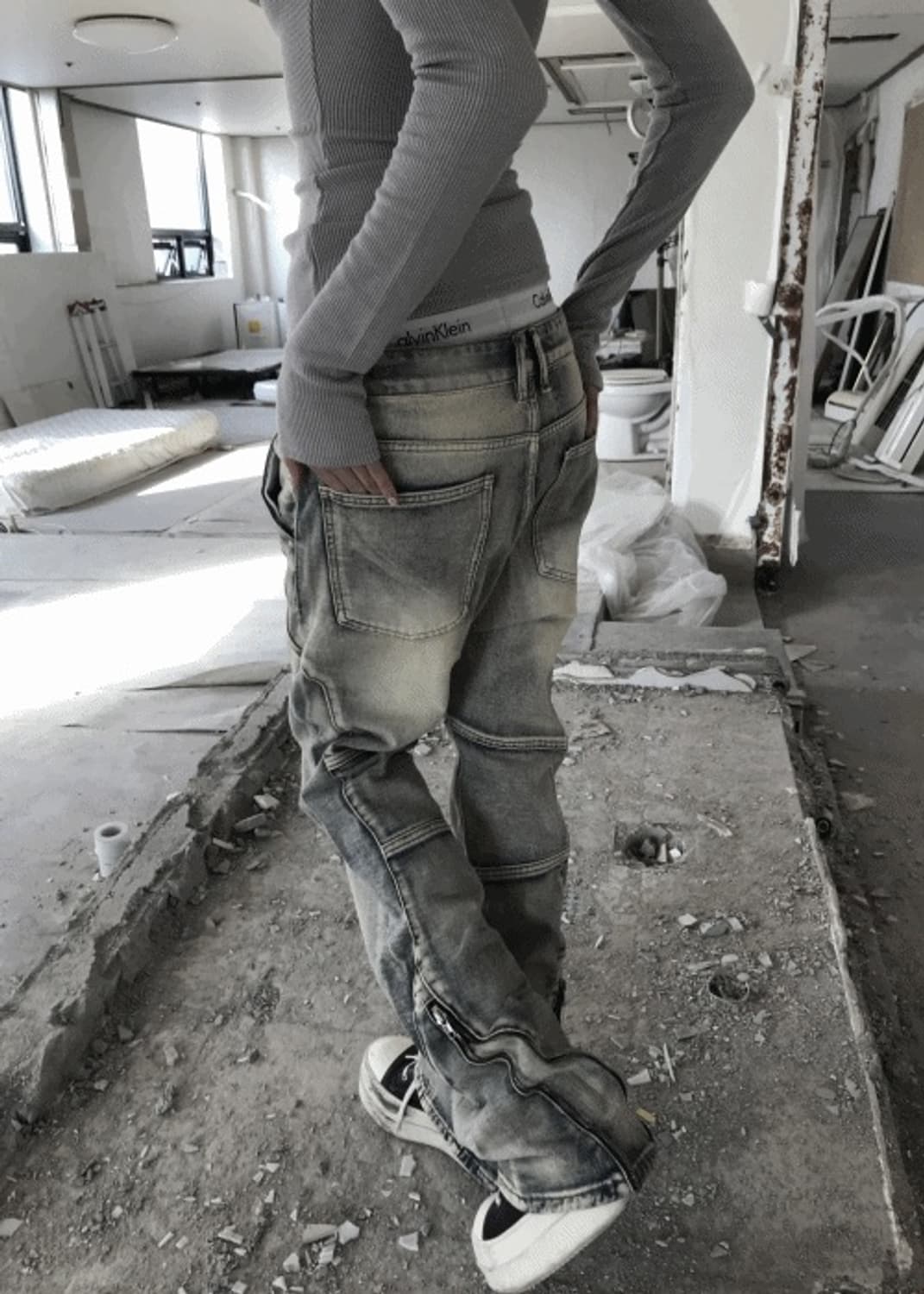 GRIND ZIP CARGO PT(BLUE) 상품이미지1