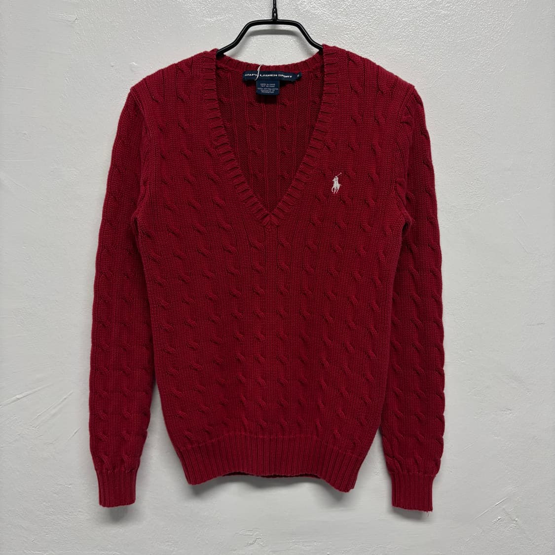 폴로 랄프로렌 케이블 브이넥 니트 2 상품이미지1