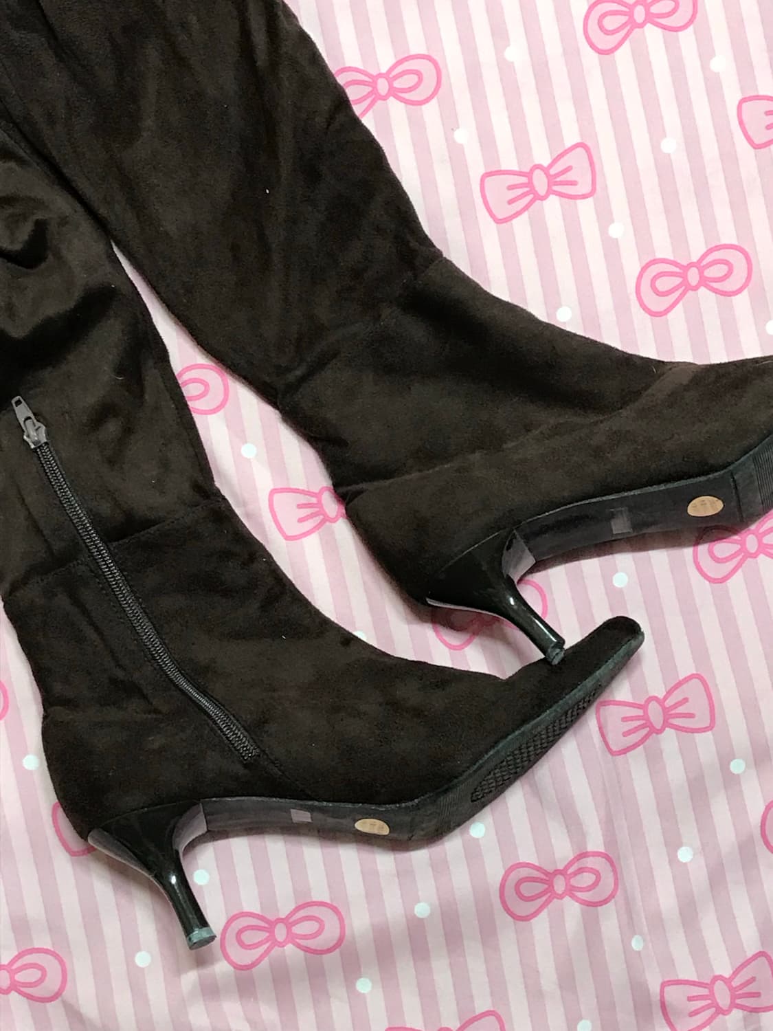 오네갸루 레오파트 투웨이 롱부츠 상품이미지4