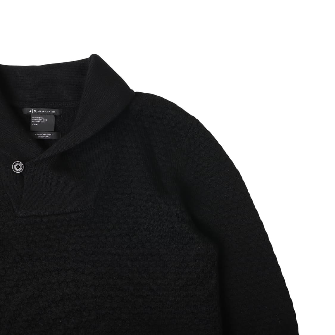 아르마니 익스체인지 메리노울 숄카라 니트 상품이미지3