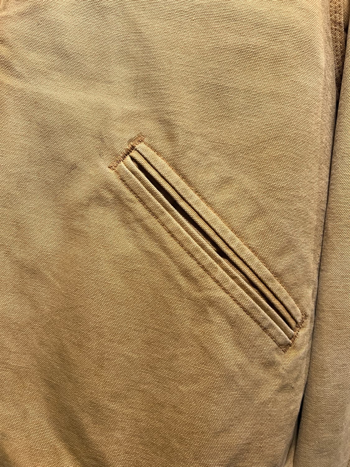 [2XL]칼하트 USA Made 디트로이트 빈티지 워싱 브라운 워크 자켓 상품이미지5
