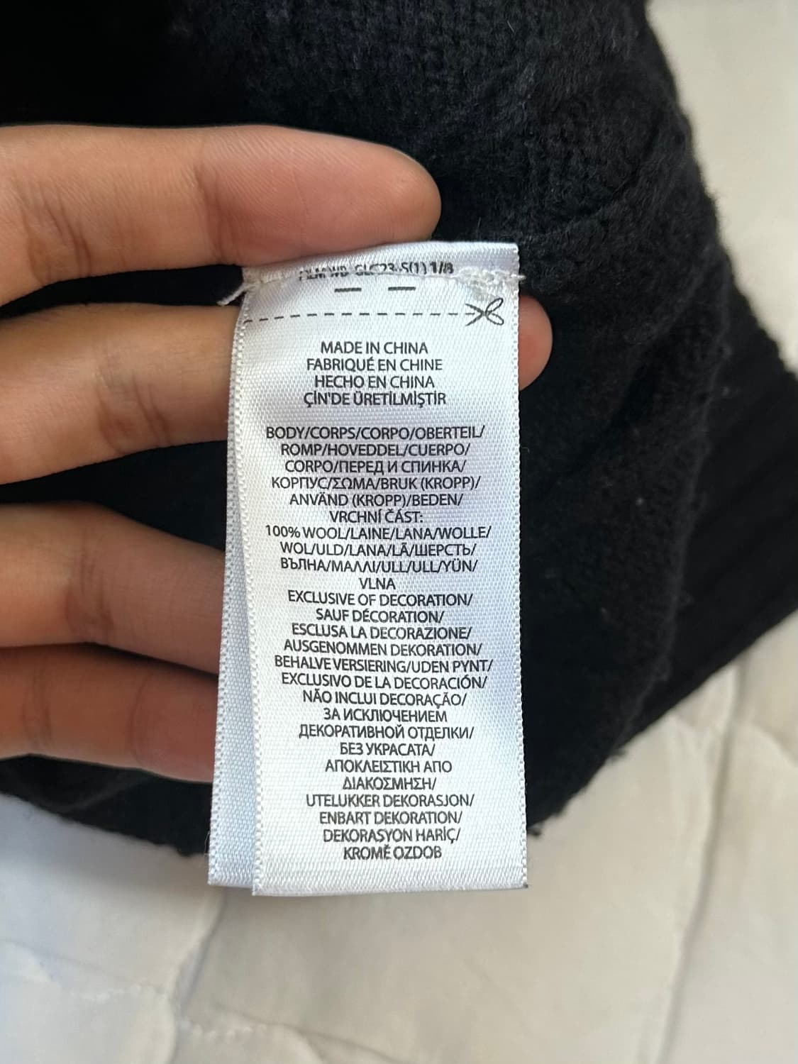 폴로 랄프로렌 꽈배기 니트 블랙 XL 상품이미지5