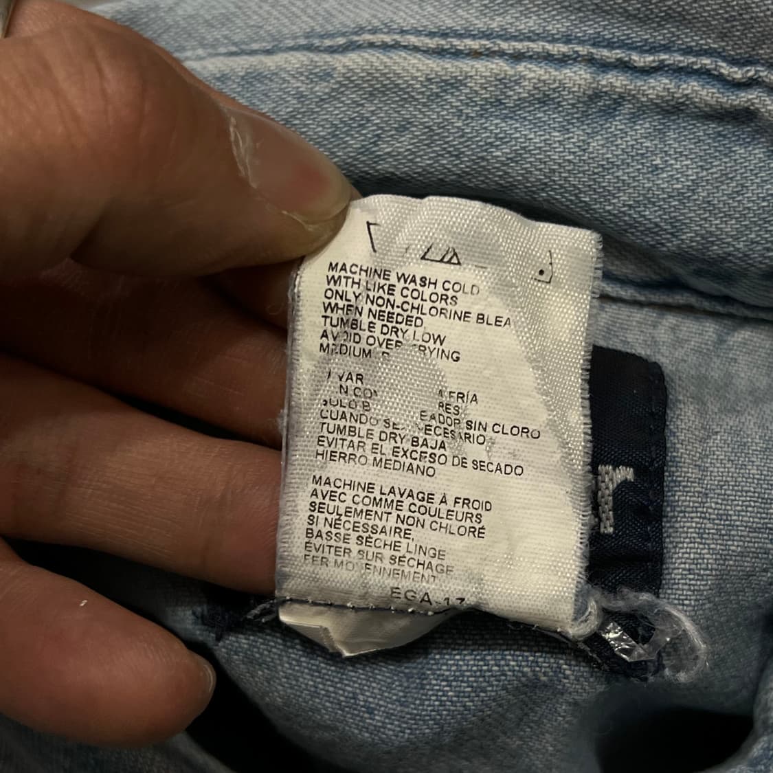  랭글러 웨스턴 데님 셔츠 y14770 상품이미지8